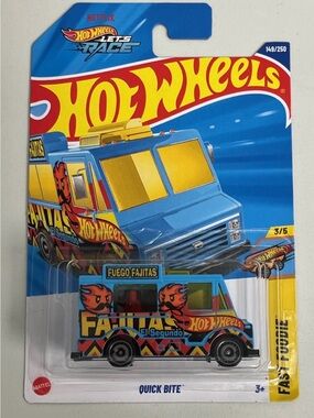 2025 Hot Wheels Quick Bite Blue #149 Mainline Case G Fast Foodie NEW!